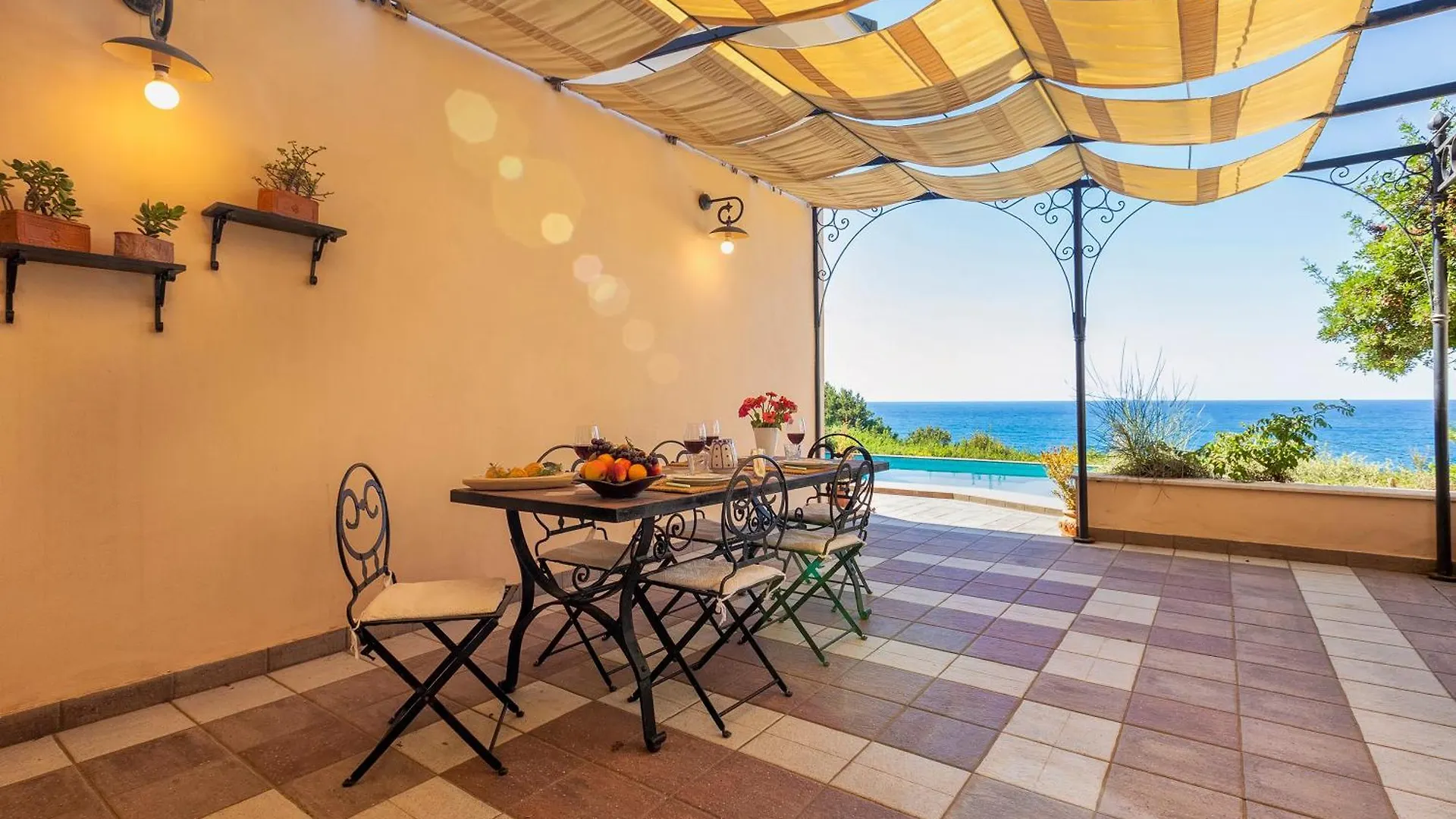 Villa Joie De Vivre Vista Mare Con Piscina A Sfioro Per 6 Persone Alghero Olaszország