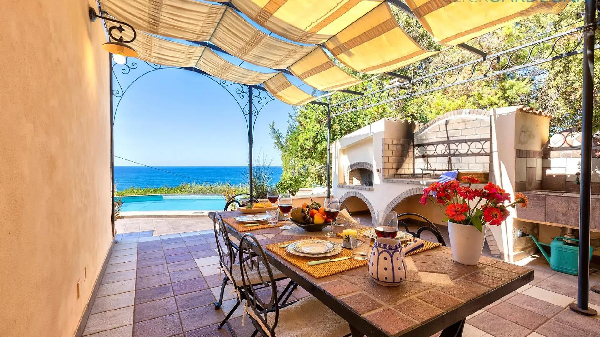 Villa Joie De Vivre Vista Mare Con Piscina A Sfioro Per 6 Persone Alghero Olaszország